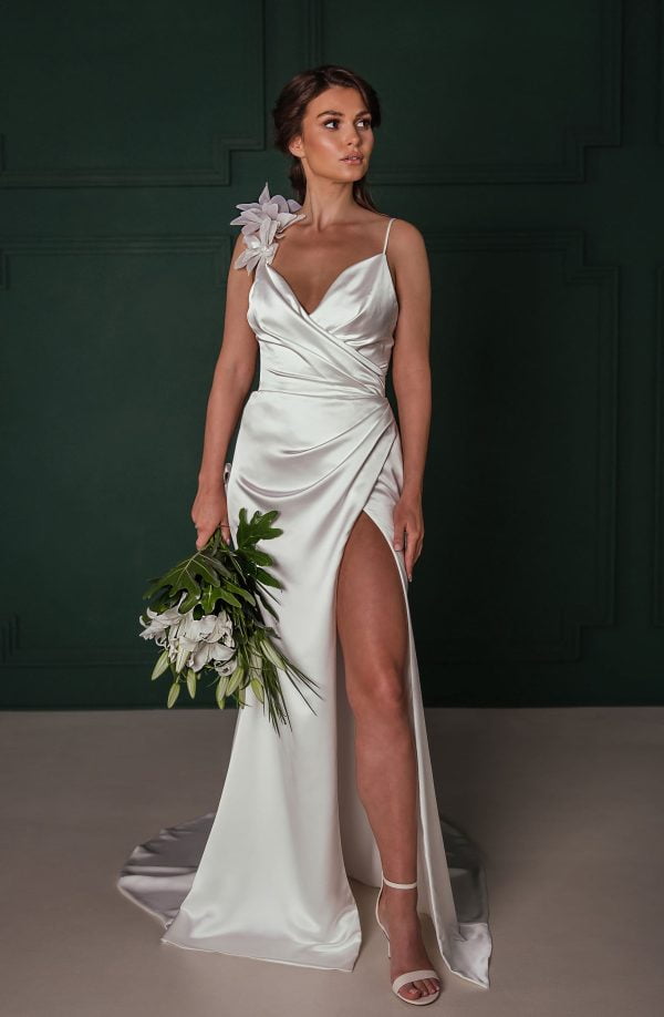 Enchanting Bliss White Satin Dress CENTAURI 4 Wedding dress xnauti.com-white satin dress-product-Centauri-img-2